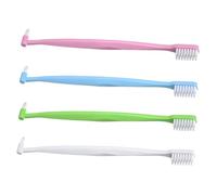BESTYASH 4 pezzi Spazzolini per Orale Spazzolino Compatto per Denti e Interstizi Blu Rosa Verde Accesso Facile Zone Difficili Raggiungere