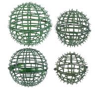 BESTYASH 4 Pezzi Supporto per Composizioni Floreali, Supporto per Fiori, Telaio per Palline D'erba, Verde, Plastico, Robusto e Decorativo, per Matrimonio e Soggiorno