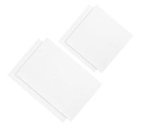 BESTYASH 4 Pezzi Tessuto per Punto Croce Bianco 11ct per Hobbisti | Cotone e Poliestere, per Schemi Contati e Aghi, Adatto a Laboratori Creativi e Lezioni di Ricamo