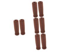 BESTYASH 4 Set Copertura Della Maniglia Della Stampella Presa Imbottitura Coperture Mano A Piedi Impugnature Della Maniglia Stampelle Antiscivolo Gruppo-tela Spugna Marrone 2 Pezzi * 4