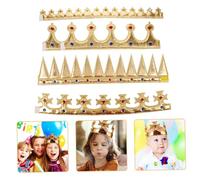 BESTYASH 4pezzi Corona Di Compleanno Per Ragazzo Ragazza Corone Glitterate Per Costumi Di Per Compleanni e Spettacoli Teatrali Realizzate Materiali