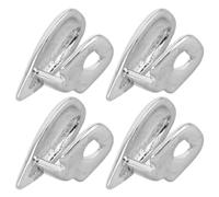 BESTYASH 4pezzi Denti Cappuccio per Zanna Singola Copertura per Denti Zanna Affilata Cappucci per Zanne in Metallo Design Goccia in Rame Rimovibile per Streetwear e Cosplay