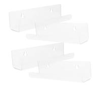 BESTYASH 4pezzi Dischi in Acrilico Da Supporto Trasparente Per Album Espositore Per Vinili Montaggio Parete Per Organizzazione