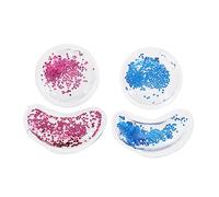 BESTYASH 4pezzi Gel Cooling Eye Patches Glitter Maschere Per Trattamento Rinfrescante Per Borse e Occhiaie Per Estati e Relax