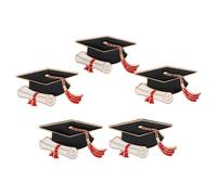 BESTYASH 5 Pezzi Spilla Cappello di Laurea in Lega di Zinco, Distintivo Versatile per Abbigliamento e Borse, Accessorio per Cerimonie di Laurea e Feste di Diplomi