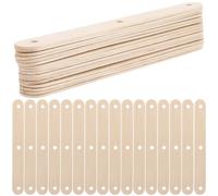 BESTYASH 50 Bastoncini di Legno per Gelato Resistenti e Non Deformabili, per Lavori Artigianali e Creatività, Colore Beige, Dimensione per Progetti Fai da Te