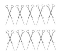 BESTYASH 50pezzi Porta Stoppini in Metallo per Fabbricazione Candele Strumenti di Centraggio per Candele in Acciaio al Carbonio Clip di Centraggio Fai da Te