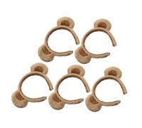 BESTYASH 5pezzi Cerchietto Orsacchiotto Peluche Per Costume Accessorio Adorabile Per Feste e Cosplay Orecchie Animali Confortevole e Antiscivolo