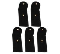 BESTYASH 5pezzi Custodia Per Orologio Singolo in Velluto Portatile e Protettiva Con Chiusura Scatto Per Viaggi Di Lavoro Vacanze e Uso Quotidiano