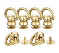 BESTYASH 6 Pezzi Anelli in Ottone Rotazione a 360 Gradi per Borse e Zaini, Accessori Artigianali Fissaggio Sicuro e Regolazione Completa per Lavori Fai da Te