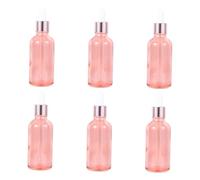 BESTYASH 6 pezzi Bottiglie Contagocce Profumo Rosa Oro Bottiglie Pipetta per e Lozione Design Tondo Spalla Piatta Antiperdita Quotidiano Facile e Versatile