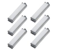 BESTYASH 6 Pezzi Cerniera per Porta Push To Open, Cerniera Nascosta per Ante Cucina e Bagno, Abs e Acciaio, Argento, Chiusura Automatica Ammortizzata, Meccanismo a Pulsante
