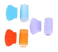 BESTYASH 6 Pezzi Timbro in Silicone Unghia Strumento Di Stampaggio Arte Manicure Timbratura Chiaro Kit Smalto Per Unghie Strumento Per Nail Art Nail Art Stamper Gel Di Silice
