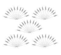 BESTYASH 60 Pezzi Clip in Metallo con Asta per Modellismo e Fissaggio Biglietti Clip per Colori e Progetti DIY Morsetti Resistenti e Portatili per Casa e Ufficio
