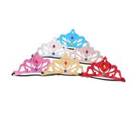BESTYASH 6pezzi Corona di Compleanno per Bambina Copricapo Decorativo Fascia per Capelli per Feste di Compleanno Bomboniera per Piccoli Principi e Principesse