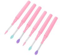 BESTYASH 6pezzi Pennelli Per Ombretti in Coperture Per Applicazione Precisa Pennelli Per Rossetto Palpebra Per Applicazione Uniforme Per Vari Look e in Viaggio