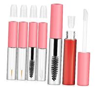 BESTYASH 6pezzi Tubetti Vuoti Con Bacchette Contenitori Per Mascara Eyeliner e Lip Gloss Pratici e Leggeri Per Viaggi e Contenitori Cosmetici Ricaricabili Rosa