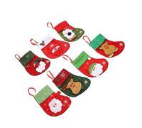 BESTYASH 7pezzi Calze Natalizie da Appendere per Dolciumi e Regalini Sacchetti Decorativi per Natale per Creare Atmosfera Festiva e Ricordi Indimenticabili