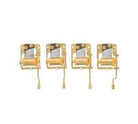 BESTYASH Accessori per Meccanismo Carillon a Manovella 4 Pezzi Placcato Oro Brani La Città Incantata e Castello nel, Movimento Musicale Manuale per Riparazioni Fai da Te