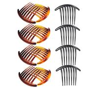 BESTYASH Accessori Pettini per Chioma Laterali 12 Pezzi 7 Denti Leggeri Resistenti per Ragazze Chioma Medi e Lunghi Uso Quotidiano e Feste