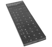 BESTYASH Adesivi Tastiera per Computer Portatile e Desktop 10 Pezzi Copertura Protettiva con Lettere Bianche su Base per Rinfrescare l'Aspetto e Migliorare la Comunicazione Linguistica