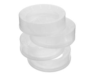 BESTYASH Anelli di Ricarica in Plastica per Bidoni della Spazzatura 4 Pezzi, Confezione di Ricarica per Secchio Pannolini con Guarnizione Antiprofumo, Accessori Bagno per Asilo Nido e Casa