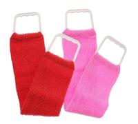 BESTYASH Asciugamano Esfoliante Bifacciale Per Doccia Per Massaggio Alla Schiena, Strofinare Gli Asciugamani Da Bagno Striscia Abrasiva Riutilizzabile Per Uomini e Donne