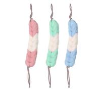 BESTYASH Asciugamano Esfoliante da Bagno a Doppio Laccio, Strisce Lunghe per Massaggi alla Schiena e Scrub Corpo, Accessorio Doccia Durevole per Pulizia Profonda Quotidiana, Colore Casuale