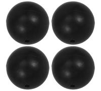 BESTYASH Bacchette per Tamburo Leggere e Portatili Nero Testa in Gomma Set 4 Pezzi Accessori per Percussioni per Scuola e Didattica