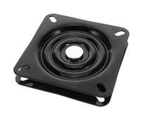 BESTYASH Base e Struttura Robusta Girevole Quadrata in Ferro Nero Cuscinetto Integrato per Mobili e Sedie da Cucina