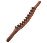 BESTYASH Bastoncino da Massaggio Manuale Leggero in Legno per Trattamenti Corpo, per Collo, Spalle e Schiena 20 Nodi per Sollievo Muscolare