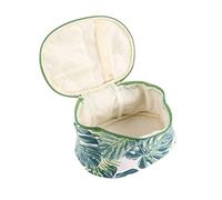 BESTYASH Borsa per Oval Shape Tela con Stampa Tropical Monstera Organizer Portatile per Viaggi Borsa Toilette Multifunzionale per Cosmetici e