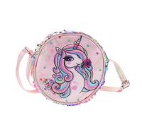 BESTYASH Borsa Portaoggetti Portatile Elegante Custodia Lucida Per Esterni Borsa Tracolla Per Ragazzo Ragazza Monospalla
