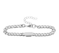 BESTYASH Bracciale da Uomo e Donna in Acciaio Titanio Maglie a Catena e Design Ossa di Drago, Braccialetto Hip Hop Regolabile Resistente allo Sbiadimento, Accessorio Versatile per Uso