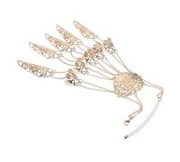 BESTYASH Braccialetto per Falange Punk Catena a Mano e Artiglio per Unghie da Donna, Gioielli per Mani di Ragazze, Accessorio per Danza e Performance Femminili