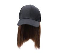 BESTYASH Cappello Da Donna Monoblocco Parrucca Corta e Dritta in Fibra Ad Alta Temperatura Copricapo Elegante e Pratico Per Diverse Occasioni