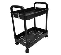 BESTYASH Carrello Con Ruote Carrello Portaoggetti Multiuso Per Cucina Bagno Ufficio in Materiale Pp Capacità Di Carico Fino