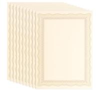 BESTYASH Carta Pergamena per Certificati A4 10 Pezzi Bordi Raffinati per Documenti Accademici e Attestati di Merito