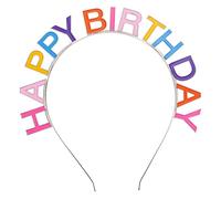 BESTYASH Cerchietto Compleanno Portatile con Happy Birthday Accessorio Decorativo per Feste Compleanno per Adulti Design Accattivante e per un Look Unico e