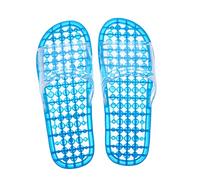 BESTYASH Ciabatte Da Bagno Drenanti Massaggio Ai Piedi, Pantofole Da Doccia Leggere e Traspiranti, Comode Per Uso Casalingo Primaverile-estivo-autunnale, Taglia m (37-39), Colore Blu, Paio Singolo