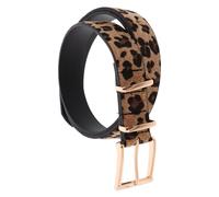 BESTYASH Cintura Da Donna Con Stampa Leopardata Robusta Cintura in Similpelle Per Occasioni Casual E Formali