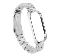 BESTYASH Cinturino per Orologio in Acciaio Inox, Argento, 1Pc, Blocca il cinturino in affidabile, Compatibile con Xiaomi 3/4/5, per lavoro