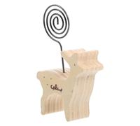 BESTYASH Clip Porta-memo in Legno a Forma di Animale, Porta Carte da Tavolo Multifunzionale, Supporto Porta Foto e Segnaposto Decorativo per Ufficio e Casa