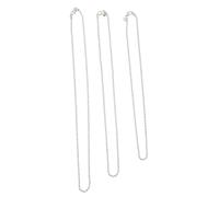 BESTYASH Collana a Catena Per Uomo 3 Pezzi, Catena a Maglie Cubana Placcata Argento, Metallo e Rame, Set 18-20-22 Pollici, Accessorio Moda Per Feste, Appuntamenti e Compleanni