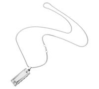 BESTYASH Collana Armonica Bocca in Acciaio Inossidabile Argento Leggera Versatile per Musica On-the-go Accessorio Unico per Donne e Uomini per Attività All'aperto