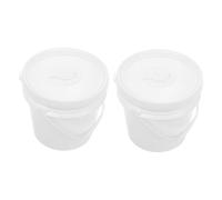 BESTYASH Contenitore per Salviettine Umidificate, Secchio Portatile in Plastica con Coperchio, Grande Capacità, per Bagno e Auto, 2 Pezzi
