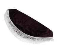 BESTYASH Copertura Protettore Decorativo Elegante e Lavabile per Sgabello da Pianoforte in Velluto Porpora con Frange per Sedia Singola, per Performance e Scuole