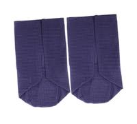 BESTYASH Copribraccioli Divano Elastici in Pile a Navetta, Protezione Braccioli Morbida Per Casa e Ufficio, Set 2 Pezzi Blu Navy