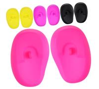 BESTYASH Copriorecchie in Silicone Resistenti Agli Acidi e Alcali 4 Paia Per Parrucchieri Per Tintura Chioma e Maschera Viso