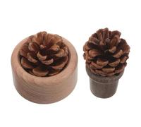 BESTYASH Diffusore di Oli Essenziali in Legno Massello Noce e Faggio, Set 2 Pezzi Effetto Venatura Naturale, Diffusore Passivo per Aromaterapia Casa, Soggiorno, Ufficio e Camera da Letto